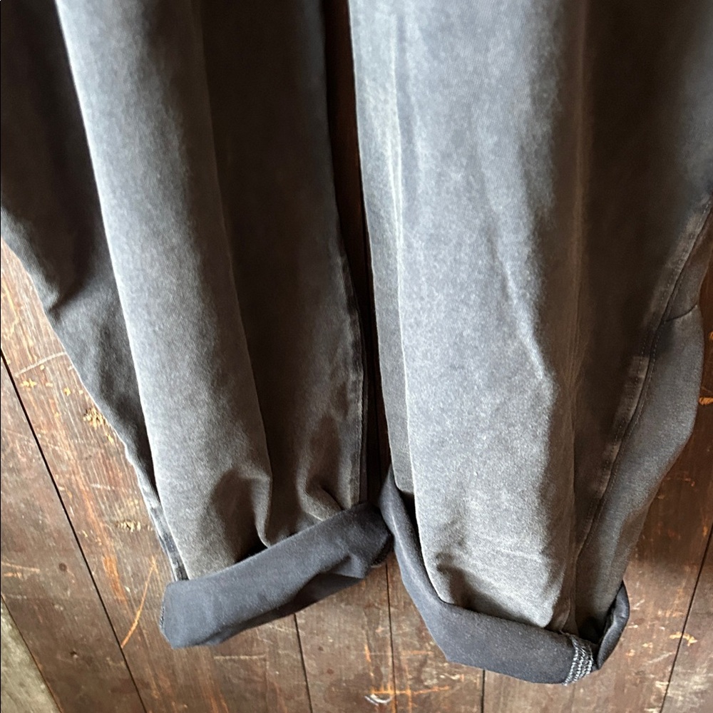 Free People charcoal wide-leg pocket jumpsuit - Picture 9 of 12